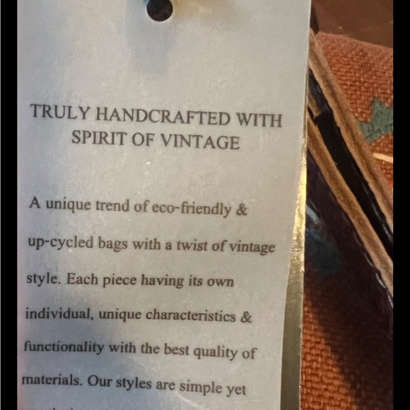 MYRA BAG Desert Trail Small Crossbody Bag Boho Fringe Rose Blue - Picture 8 of 9